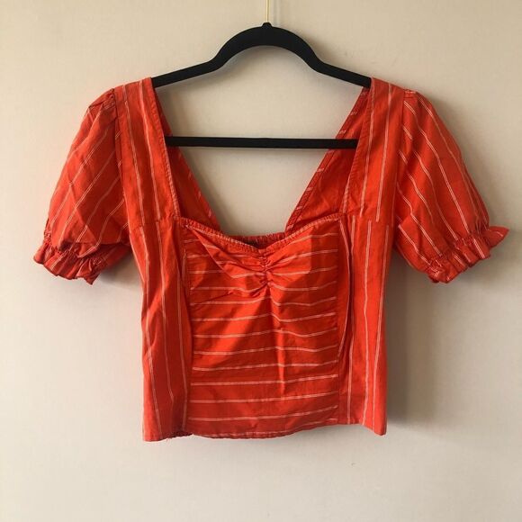 NWOT-FREE People Crop Rose Garden Top - Picture 2 of 7